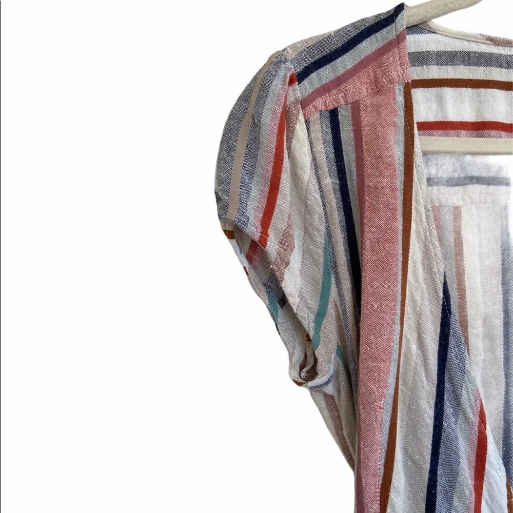 Free People Wrap It Up Multi Strips Dress